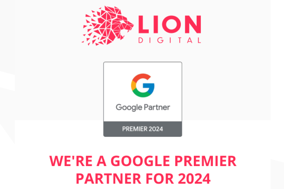 LION Digital a Premier Google Partner placed in the Top 3% of agencies